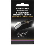 Vandoren VMC6 Mouthpiece Cushions - Clear, Thin (6-pack)