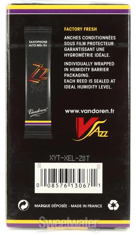  Vandoren SR412 - ZZ Alto Saxophone Reeds - 2.0 (10-pack)