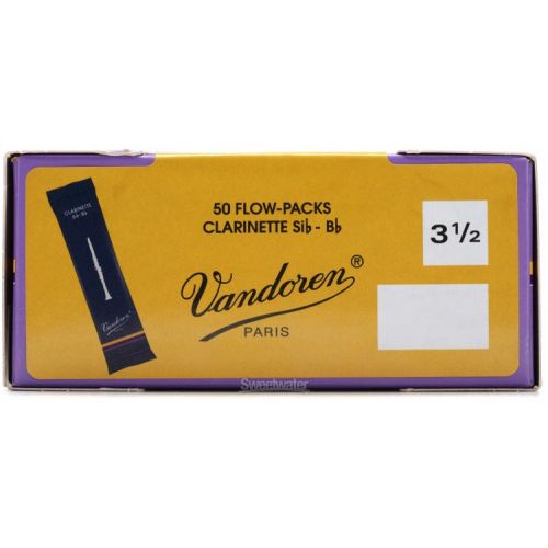  Vandoren CR1035/50 - Traditonal Bb Clarinet Reeds - 3.5 (50-pack)