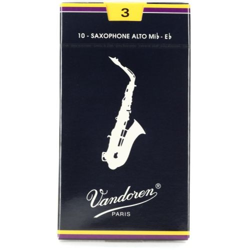  Vandoren Traditional Alto Saxophone Reeds - 3.0 (30-pack)