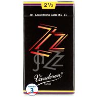 Vandoren ZZ Alto Saxophone Reeds - 2.5 (30-pack)