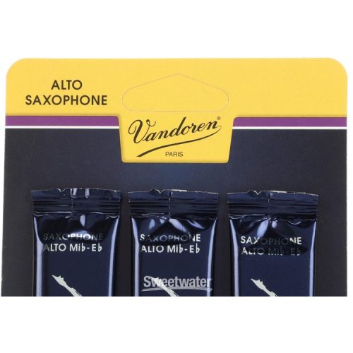  Vandoren SR2115 - Traditonal Alto Saxophone Reeds - 1.5 (3-pack)