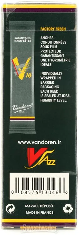  Vandoren SR725 - V16 Tenor Saxophone Reeds - 5.0 (5-pack)