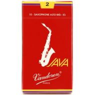 Vandoren SR262R - JAVA Red Alto Saxophone Reeds - 2.0 (10-pack)