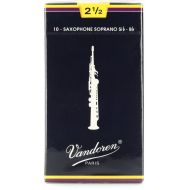 Vandoren SR2025 - Traditional Soprano Saxophone Reeds - 2.5 (10-pack)