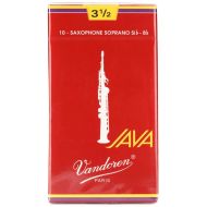 Vandoren SR3035R - JAVA Red Soprano Saxophone Reeds - 3.5 (10-pack)