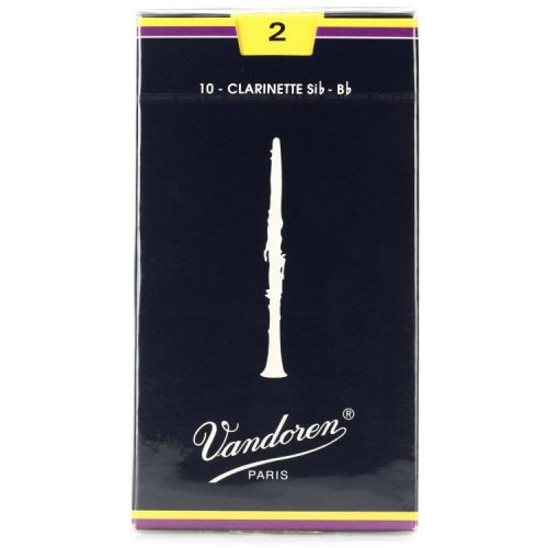  Vandoren CR102 Traditional Bb Clarinet Reed - 2.0 (30-pack)
