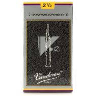 Vandoren SR6025 - V12 Soprano Saxophone Reeds - 2.5 (10-pack)