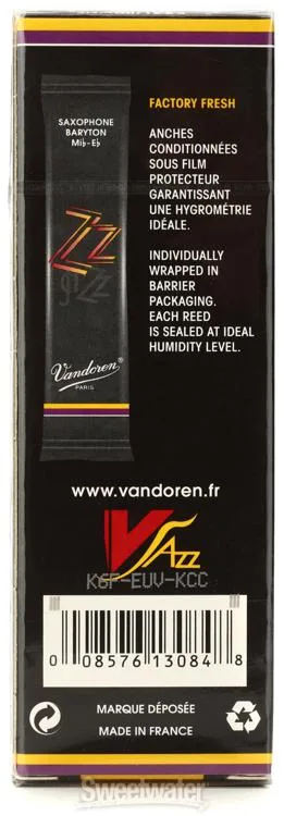  Vandoren SR442 - ZZ Baritone Saxophone Reeds - 2.0 (5-pack)