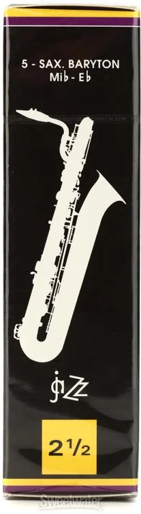  Vandoren SR4425 - ZZ Baritone Saxophone Reeds - 2.5 (5-pack)