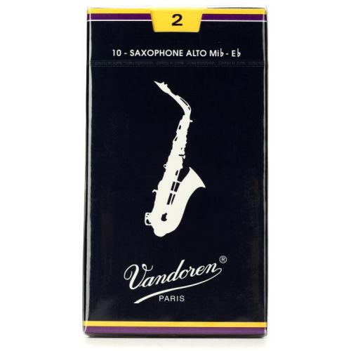  Vandoren Traditional Alto Saxophone Reeds - 2.0 (30-pack)