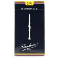 Vandoren CR1025 Traditional Bb Clarinet Reed - 2.5 (10-pack)