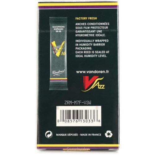  Vandoren SR712 - V16 Soprano Saxophone Reeds - 2.0 (10-pack)