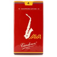 Vandoren SR264R - JAVA Red Alto Saxophone Reeds - 4.0 (10-pack)