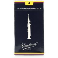 Vandoren SR204 - Traditional Soprano Saxophone Reeds - 4.0 (10-pack)