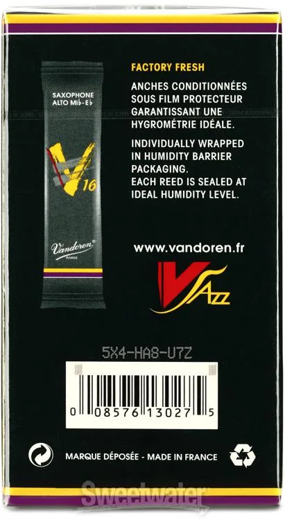  Vandoren SR703 - V16 Alto Saxophone Reeds - 3.0 (10-pack)