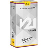 Vandoren CR8625 V21 German Bb Clarinet Reed - 2.5 (10-pack)