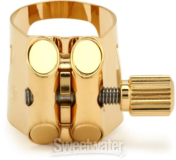  Vandoren LC06P Optimum Soprano Saxophone Ligature - Gilded Gold