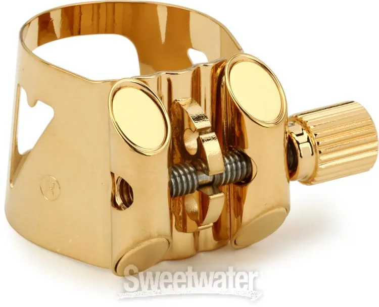  Vandoren LC06P Optimum Soprano Saxophone Ligature - Gilded Gold