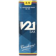 Vandoren SR8225 - V21 Tenor Saxophone Reeds - 2.5 (5-pack)