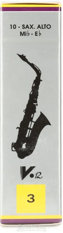  Vandoren SR613 - V12 Alto Saxophone Reeds - 3.0 (10-pack)