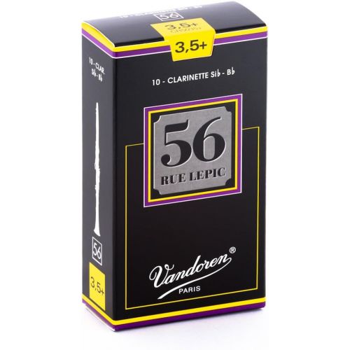  Vandoren 56 Rue Lepic Bb Clarinet Reeds #3.5+, Box of 10