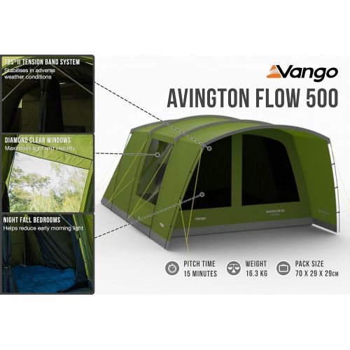  Vango Avington Flow 500 Tent RRP ￡500