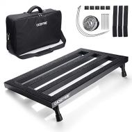 Pedal Board, Guitar Effects Pedal Board Aluminum with UPGRADED Bag, Lightweight Portable Electric Guitar PedalBoard with Upgraded Bag, 19.8 x 11.5, 3.3 lb, by Vangoa