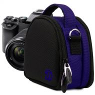 [아마존베스트]Vangoddy VanGoddy Compact Mini Laurel Navy Blue Camera Pouch Cover Bag fits Canon PowerShot G7 X, N100, N Facebook, SX600, SX260, S120, S110 HS