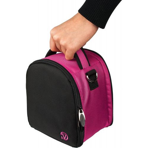  VanGoddy Laurel Magenta Carrying Case Bag for FujiFilm X Series and GFX Series