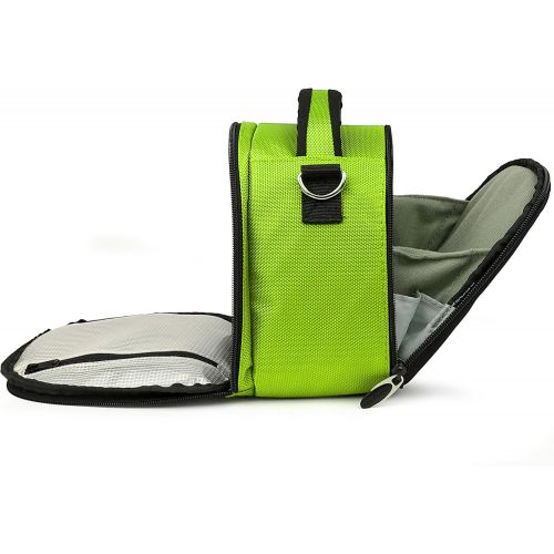  VanGoddy Laurel Neon Green Carrying Case Bag for FujiFilm X Series and GFX Series