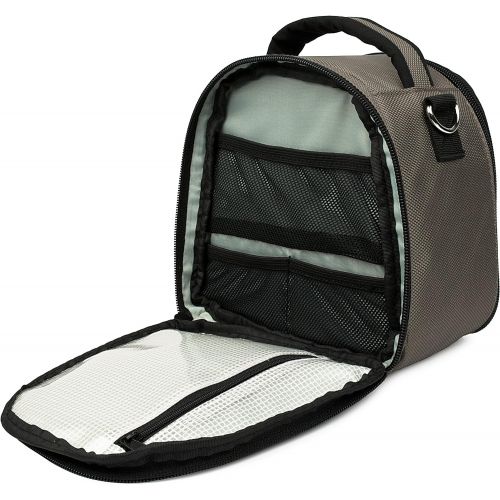  VanGoddy Laurel Steel Gray Carrying Case Bag for Panasonic LUMIX Series Cameras