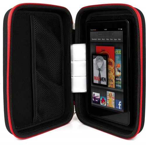  VanGoddy Harlin Red Black Hard Shell Carrying Case for Polaroid Zip Mobile Printer