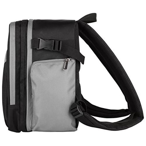  Vangoddy Grey Customizable Carryall Camera Backpack Compatible wtih Nikon D5600, D5500, D5300, D5200, D500