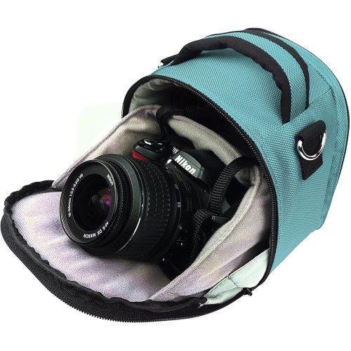  VanGoddy Laurel Sky Blue Carrying Case Bag for Canon PowerShot Series Compact to Advanced Cameras