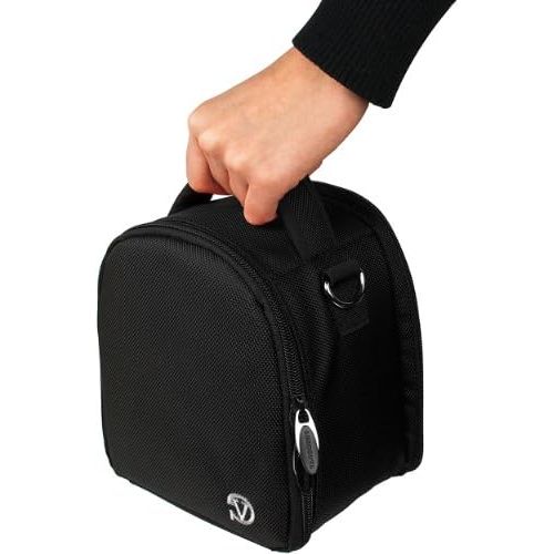  VanGoddy Laurel Onyx Black Carrying Case Bag for Canon PowerShot Series Compact to Advanced Cameras