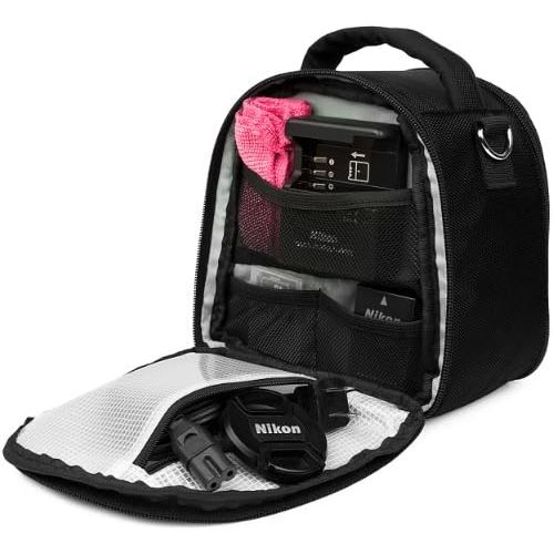  VanGoddy Laurel Onyx Black Carrying Case Bag for Canon PowerShot Series Compact to Advanced Cameras