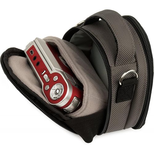  VanGoddy Steel Grey Camera Carrying Case Bag Pouch for Canon PowerShot Elph Series Compact Digital Cameras