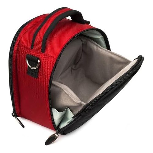  VanGoddy Laurel Fire Red Carrying Case Bag for Kodak PixPro Astro Zoom, Friendly Zoom, Compact to Advanced Cameras