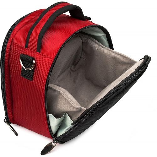  VanGoddy Laurel Fire Red Carrying Case Bag for Kodak PixPro Astro Zoom, Friendly Zoom, Compact to Advanced Cameras