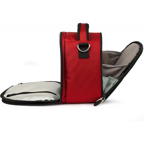  VanGoddy Laurel Fire Red Carrying Case Bag for Kodak PixPro Astro Zoom, Friendly Zoom, Compact to Advanced Cameras