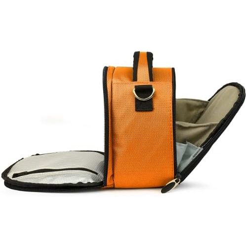  VanGoddy Laurel Titan Orange Carrying Case Bag for Kodak PixPro Astro Zoom, Friendly Zoom, Compact to Advanced Cameras