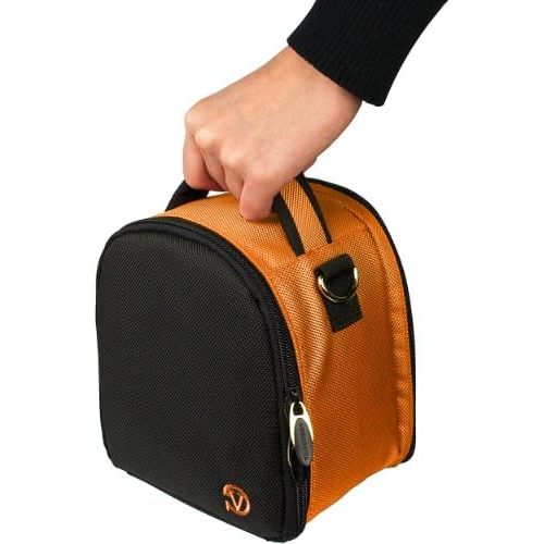  VanGoddy Laurel Titan Orange Carrying Case Bag for Kodak PixPro Astro Zoom, Friendly Zoom, Compact to Advanced Cameras