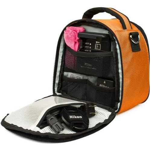  VanGoddy Laurel Titan Orange Carrying Case Bag for Kodak PixPro Astro Zoom, Friendly Zoom, Compact to Advanced Cameras