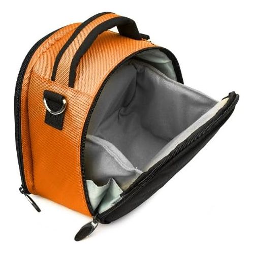  VanGoddy Laurel Titan Orange Carrying Case Bag for Kodak PixPro Astro Zoom, Friendly Zoom, Compact to Advanced Cameras