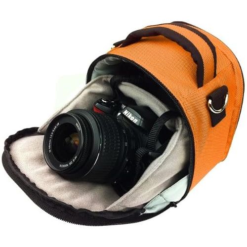  VanGoddy Laurel Titan Orange Carrying Case Bag for Kodak PixPro Astro Zoom, Friendly Zoom, Compact to Advanced Cameras