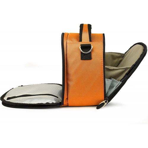  VanGoddy Laurel Titan Orange Carrying Case Bag for Kodak PixPro Astro Zoom, Friendly Zoom, Compact to Advanced Cameras