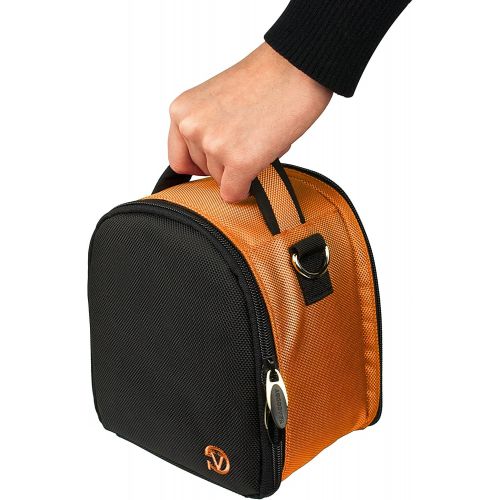  VanGoddy Laurel Titan Orange Carrying Case Bag for Kodak PixPro Astro Zoom, Friendly Zoom, Compact to Advanced Cameras