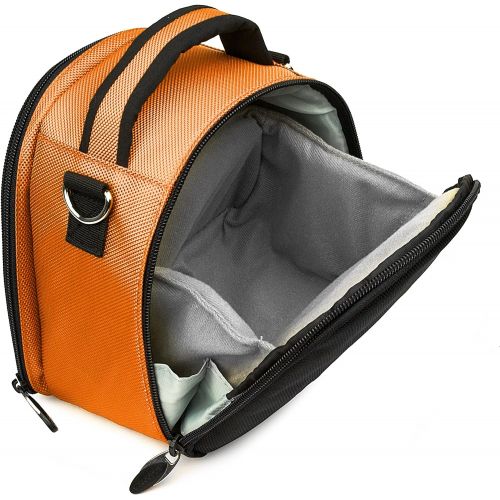  VanGoddy Laurel Titan Orange Carrying Case Bag for Kodak PixPro Astro Zoom, Friendly Zoom, Compact to Advanced Cameras