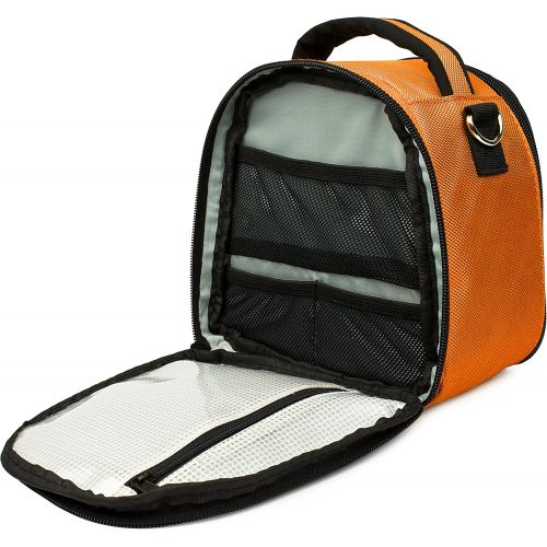  VanGoddy Laurel Titan Orange Carrying Case Bag for Kodak PixPro Astro Zoom, Friendly Zoom, Compact to Advanced Cameras